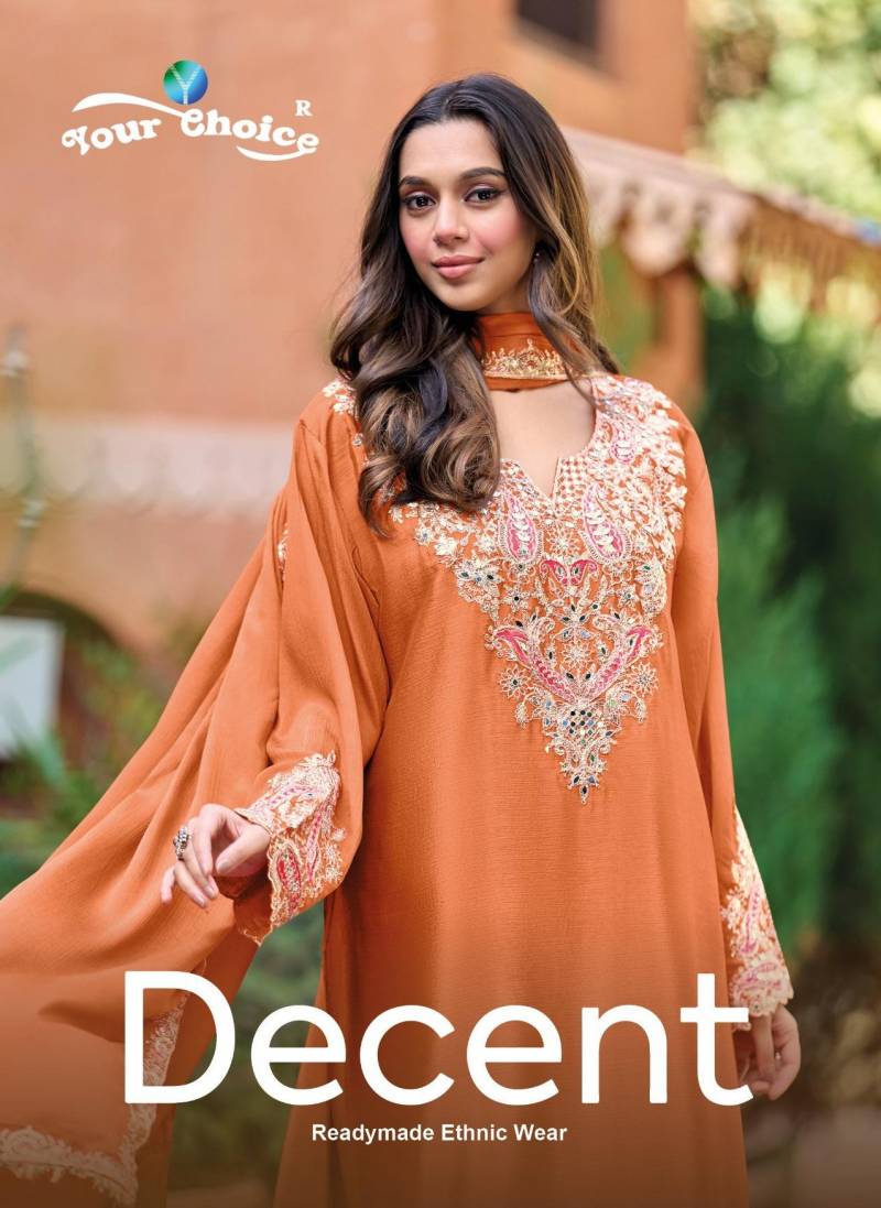 Your Choice Decent Chinon Designer Ethnic Wear Salwar Kameez