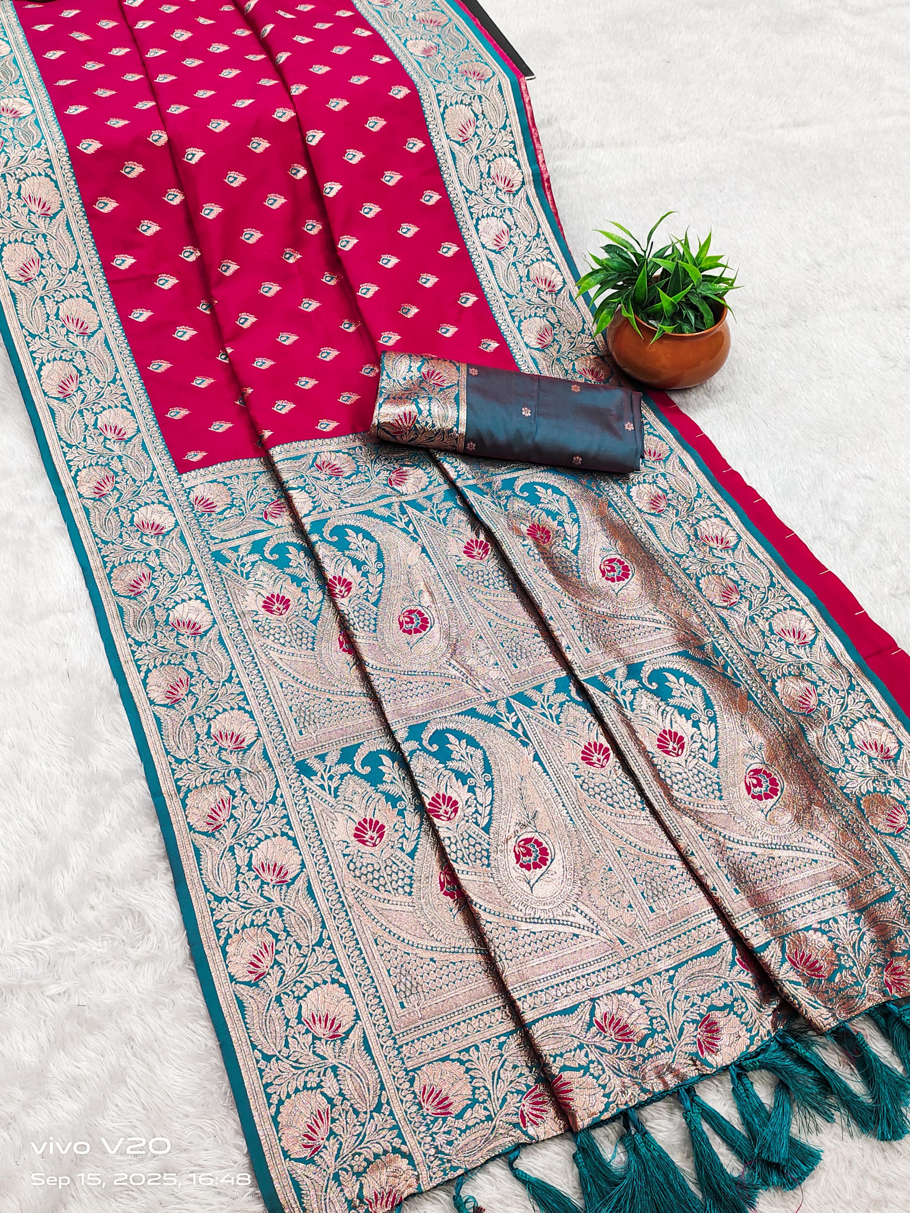 Lekha MN Diya Vol 2 Soft Banarasi Silk Zari Weaving Saree