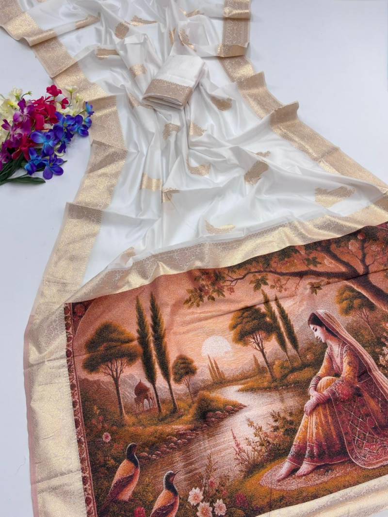 Kc 347 Soft Banarasi Silk Resham Weaved Premium Saree Collection