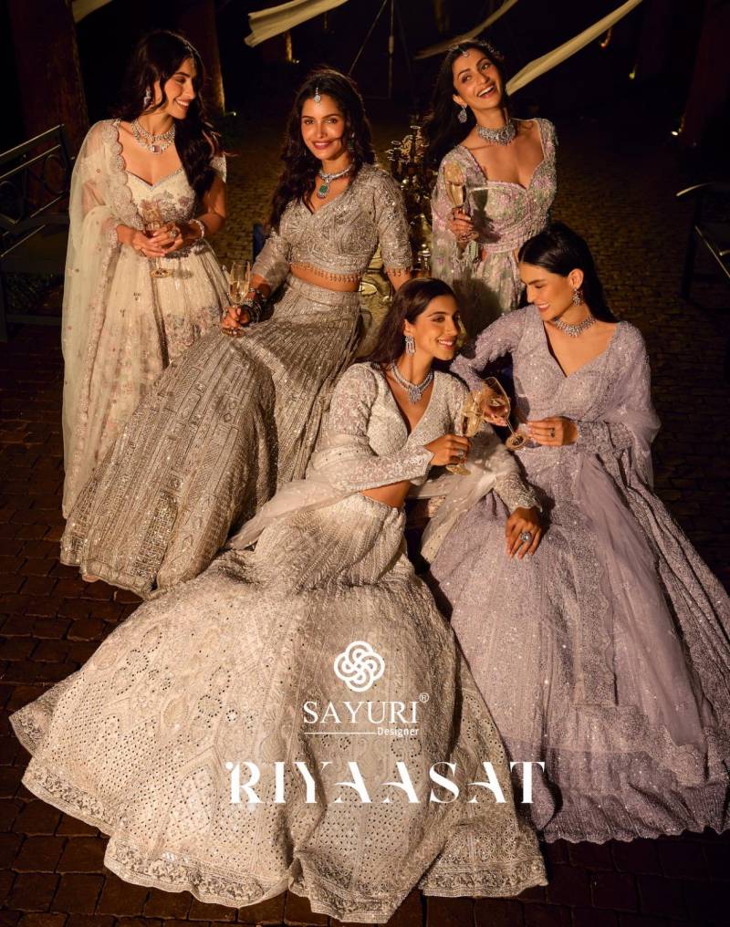 Sayuri Riyaasat Net Embroidered Mirror Work Designer Lehenga Choli