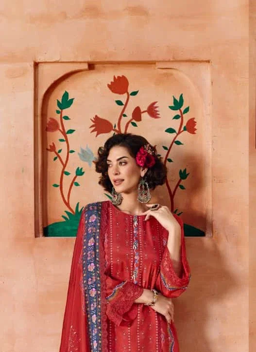 Kimora Heer Ishqia Muslin Digital Printed Embroidery Salwar Kameez