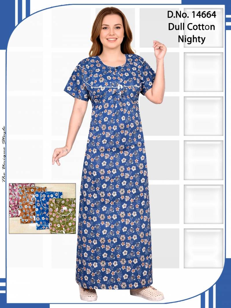 Seven Cross 14664 To 71 Dull Cotton Printed Nighty Suit Collection