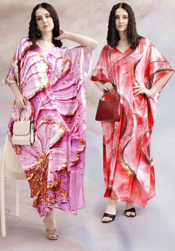 Jisha Kaftan Satin Breeze Vol 7 Japan Satin Digital Printed Kaftan Collection