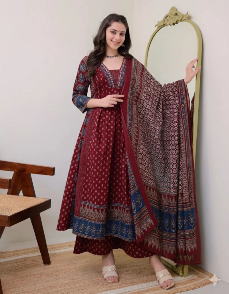 Dhruvi 391 Viscose Printed Casual Wear Kurti With Bottom Dupatta
