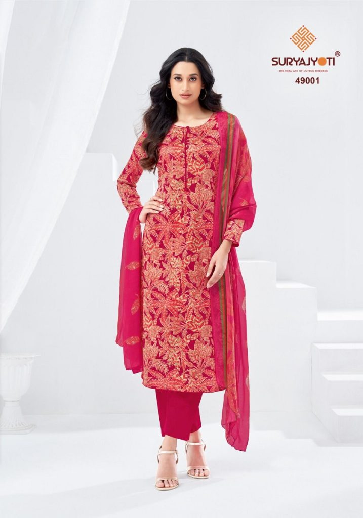 Suryajyoti Naisha Vol 49 Dress Material Collection 
