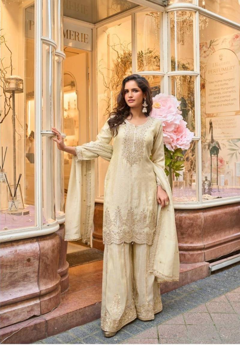 Amrit 5857 To 5860 Visocse Jacquard Silk Designer Salwar Suit Collection 