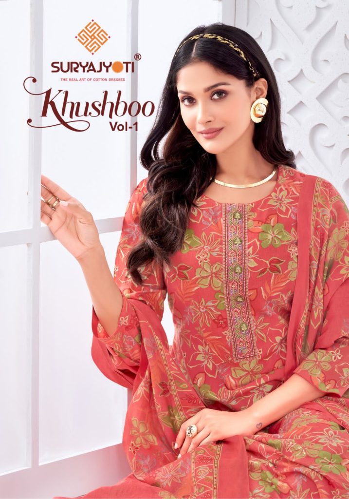 Suryajyoti Khushboo Vol 01  Dress Material Collection 
