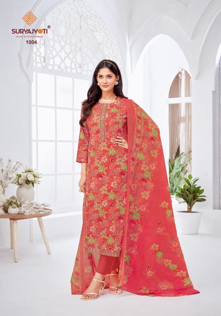 Suryajyoti Khushboo Vol 01  Dress Material Collection 