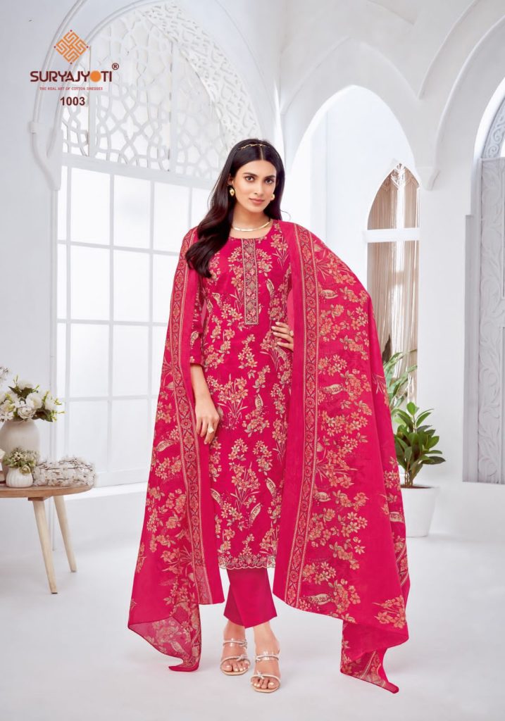 Suryajyoti Khushboo Vol 01  Dress Material Collection 