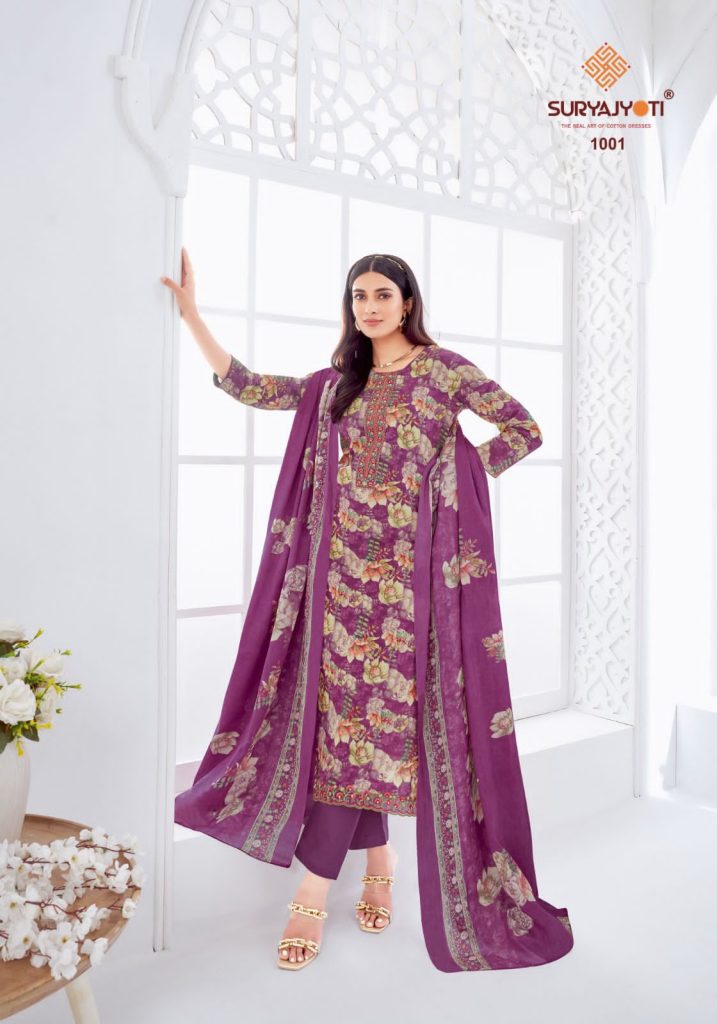 Suryajyoti Khushboo Vol 01  Dress Material Collection 