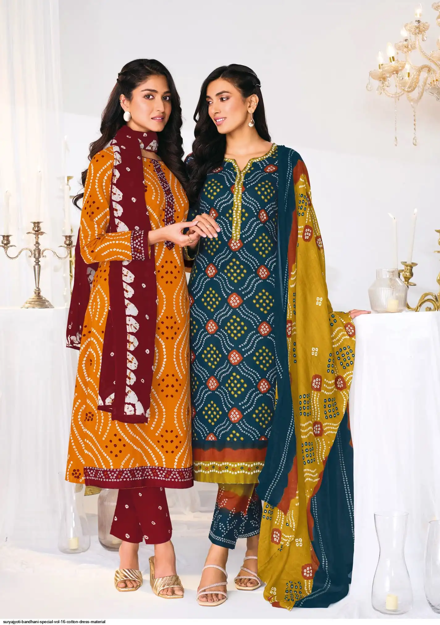 Suryajyoti Bandhani Special Vol 16 Cotton Dress Material Collection