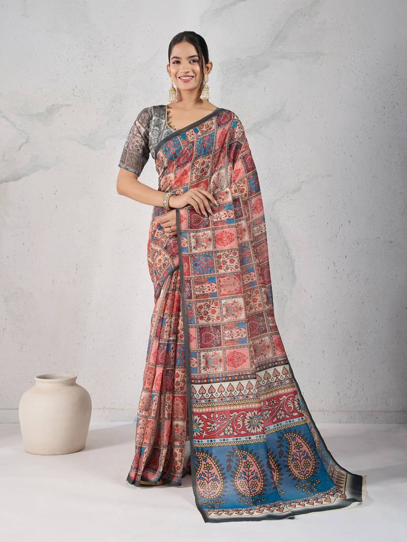 Ant Radha Vol 2 Printed Kalki Silk Fancy Saree Collection