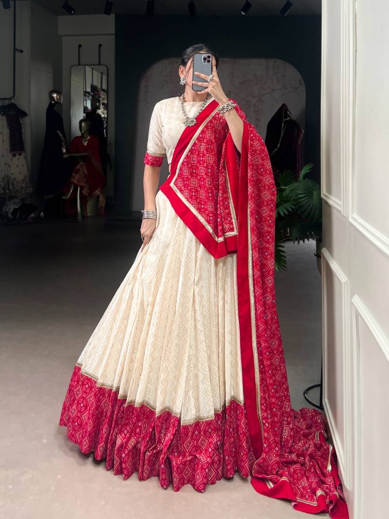 Lekha Yf 1669 Cotton Bandhani Printed Fancy Lehenga Choli Collection