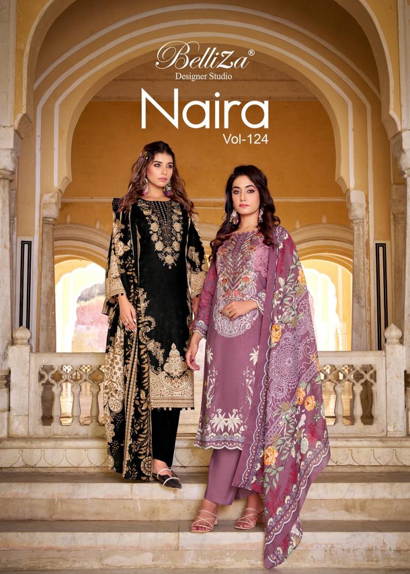 Belliza Naira Vol 124 Cotton Printed Dress Material Collection
