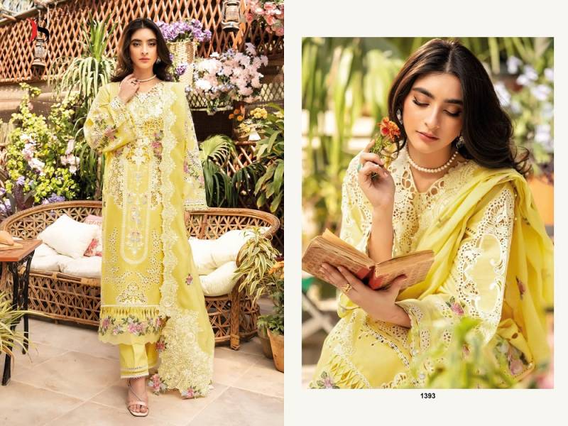 Deepsy Elaf Luxury Lawn 25 Vol 3 Nx Cotton Embroidered Pakistani Suits Collection 