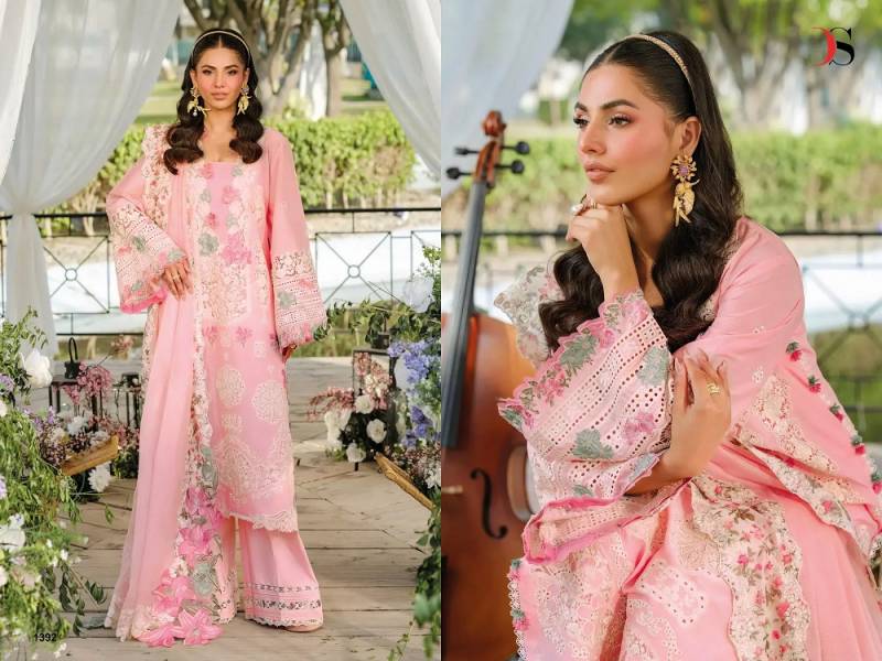 Deepsy Elaf Luxury Lawn 25 Vol 3 Nx Cotton Embroidered Pakistani Suits Collection 