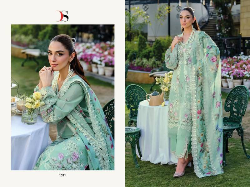 Deepsy Elaf Luxury Lawn 25 Vol 3 Nx Cotton Embroidered Pakistani Suits Collection 