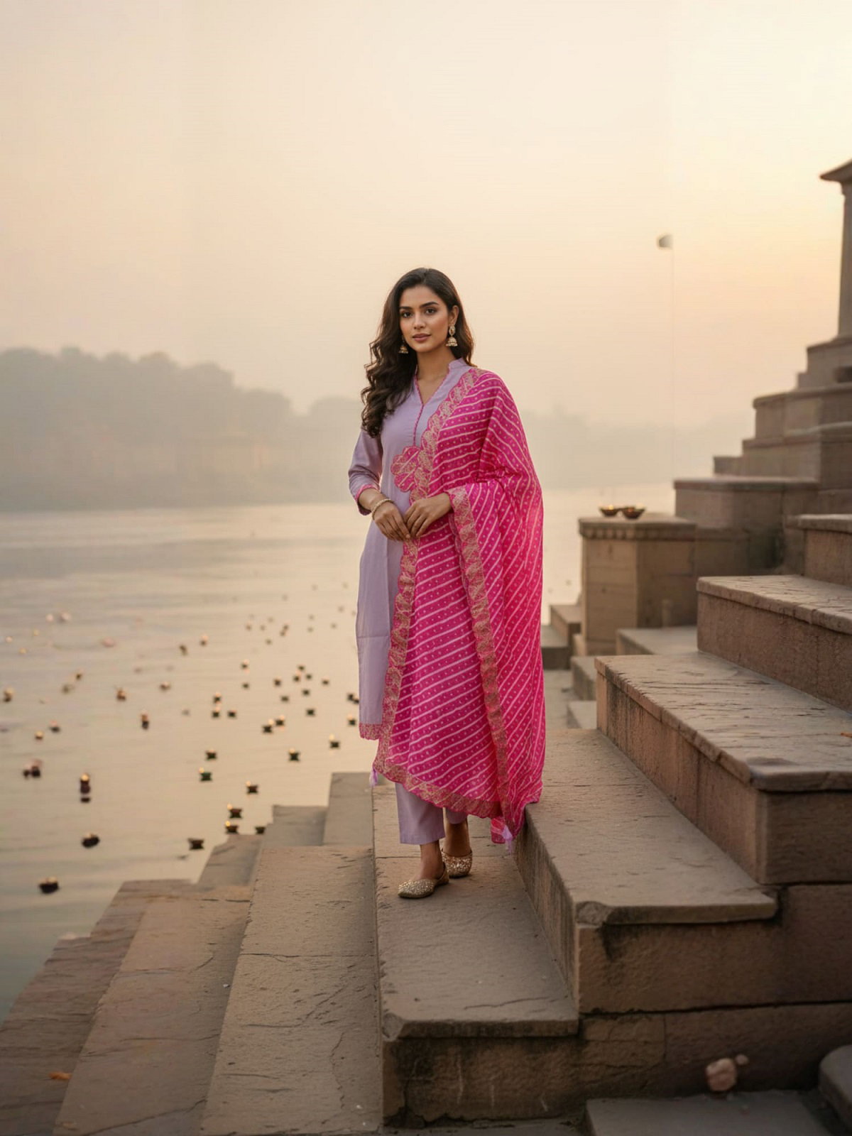 Navya Kurti 180 Party Wear Embroidery Worked Silk Blend Kurti with Pant and Dupatta Set 