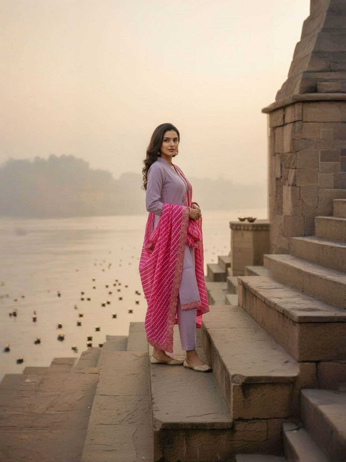 Navya Kurti 180 Party Wear Embroidery Worked Silk Blend Kurti with Pant and Dupatta Set 