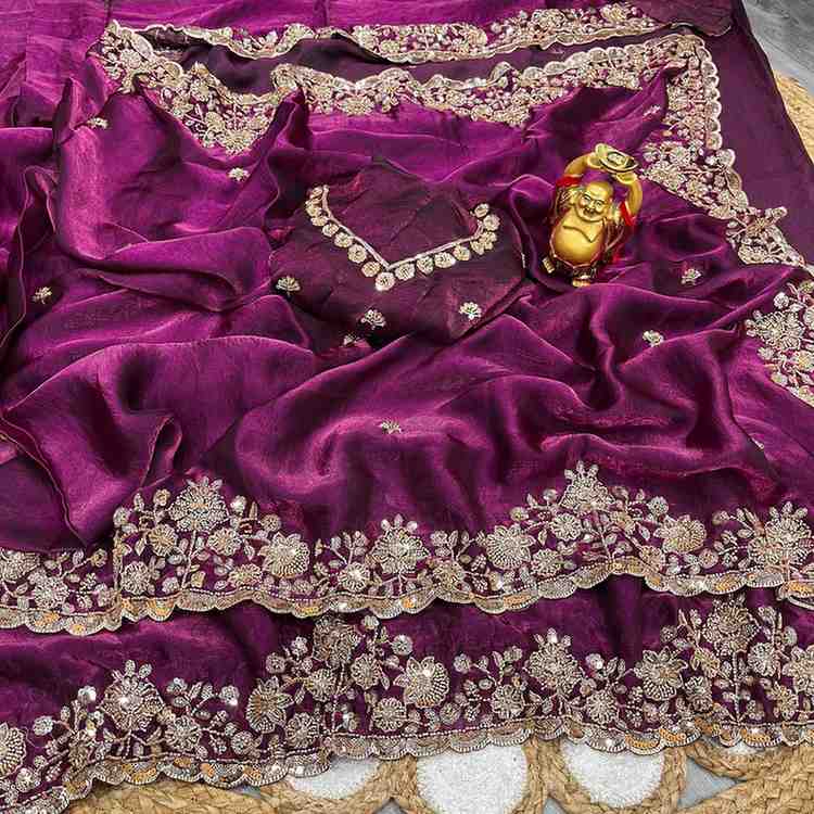 DS 731 PURE SPACE SILK SAREES