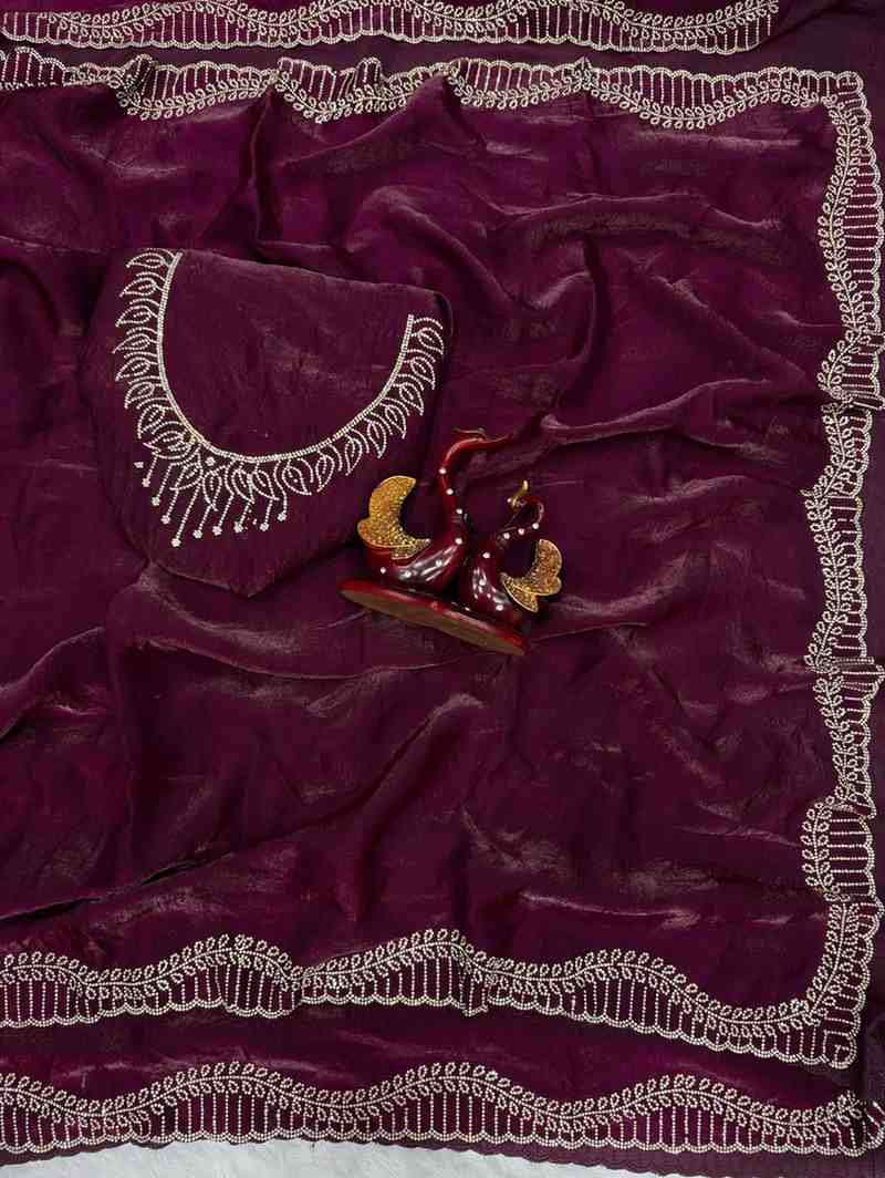 KC 2079 MOST DEMANDING JARKHAN DIAMONND SAREE COLLECTION