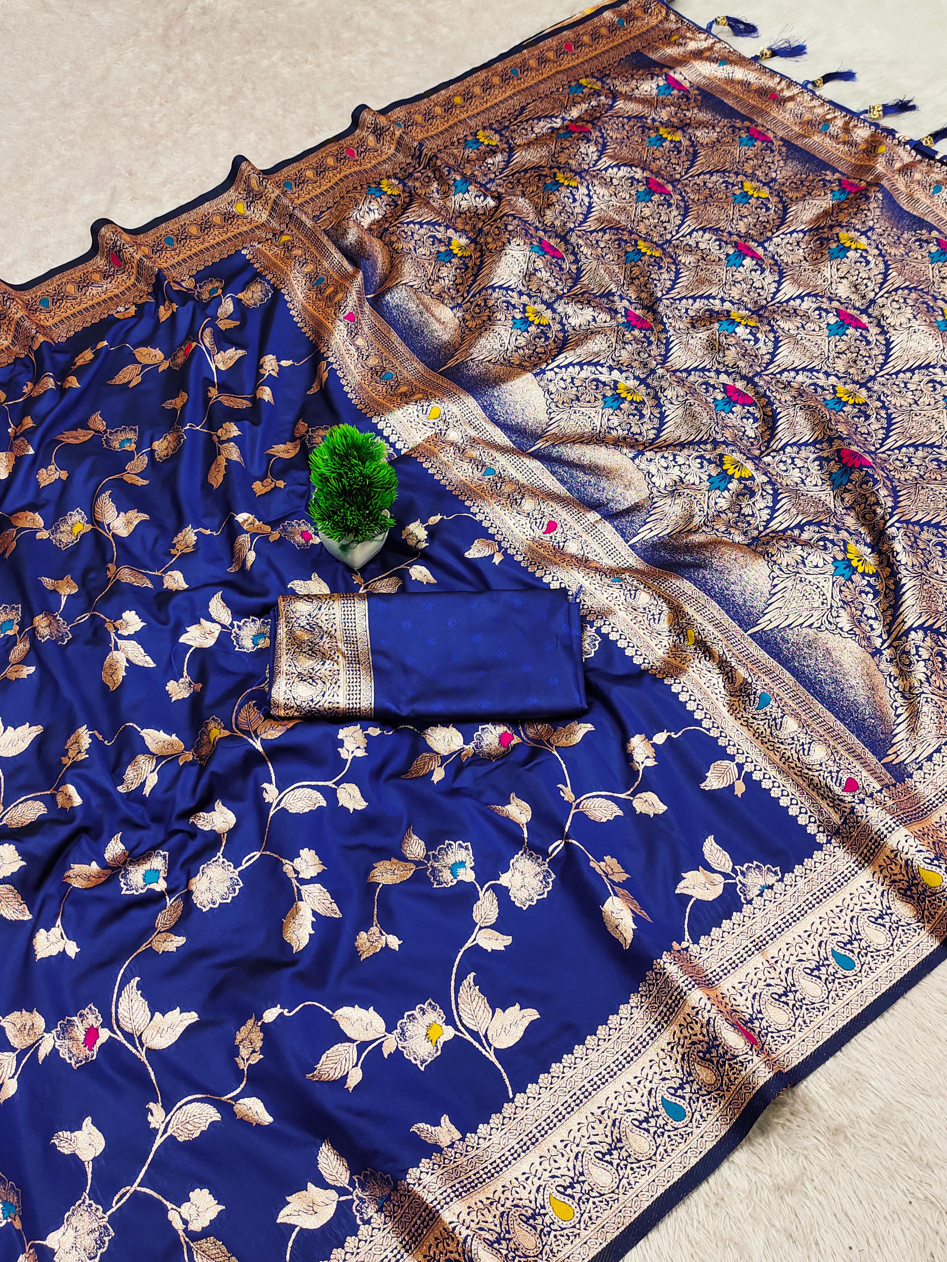 Lekha MN Takshshila Banarasi Silk Zari Weaving Saree