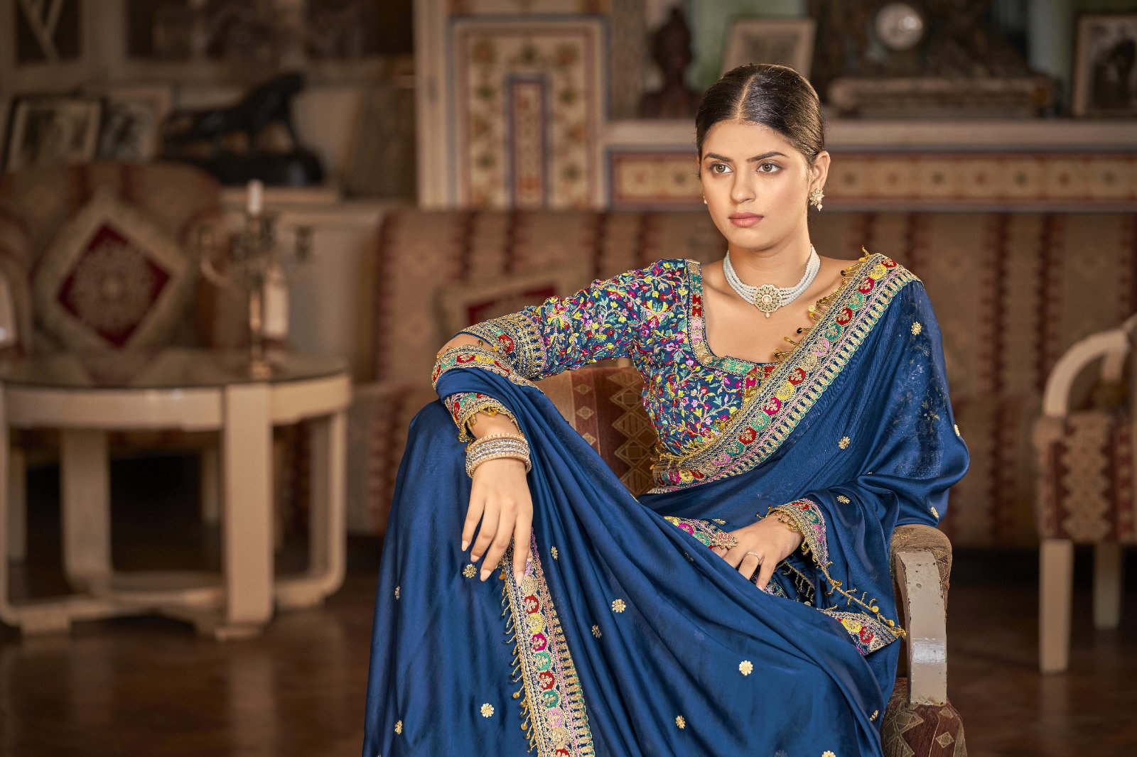 Lekha TF 102 Georgette Heavy Border Work Saree