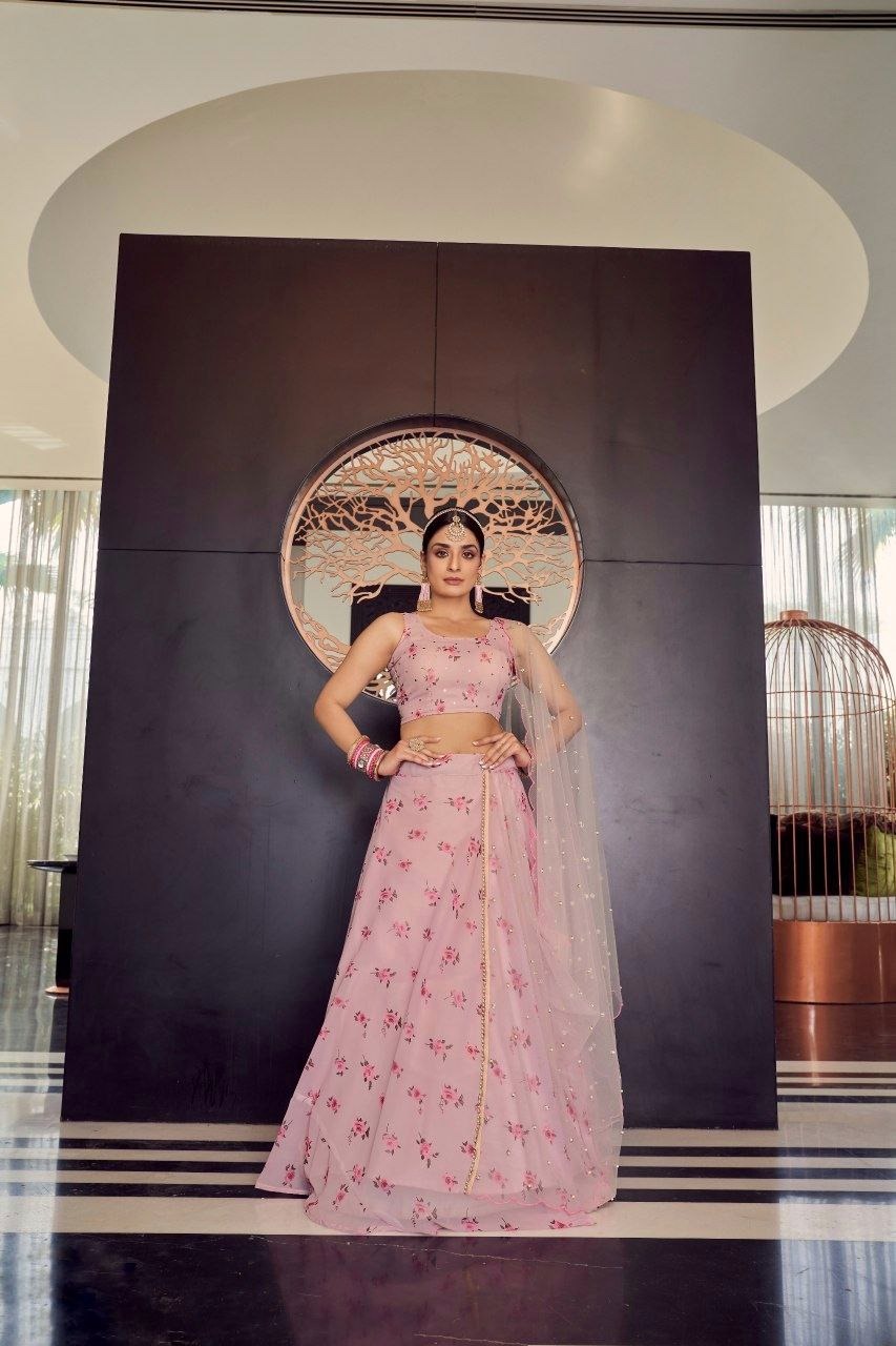 Lekha TF 115 Georgette Printed Lehenga Choli