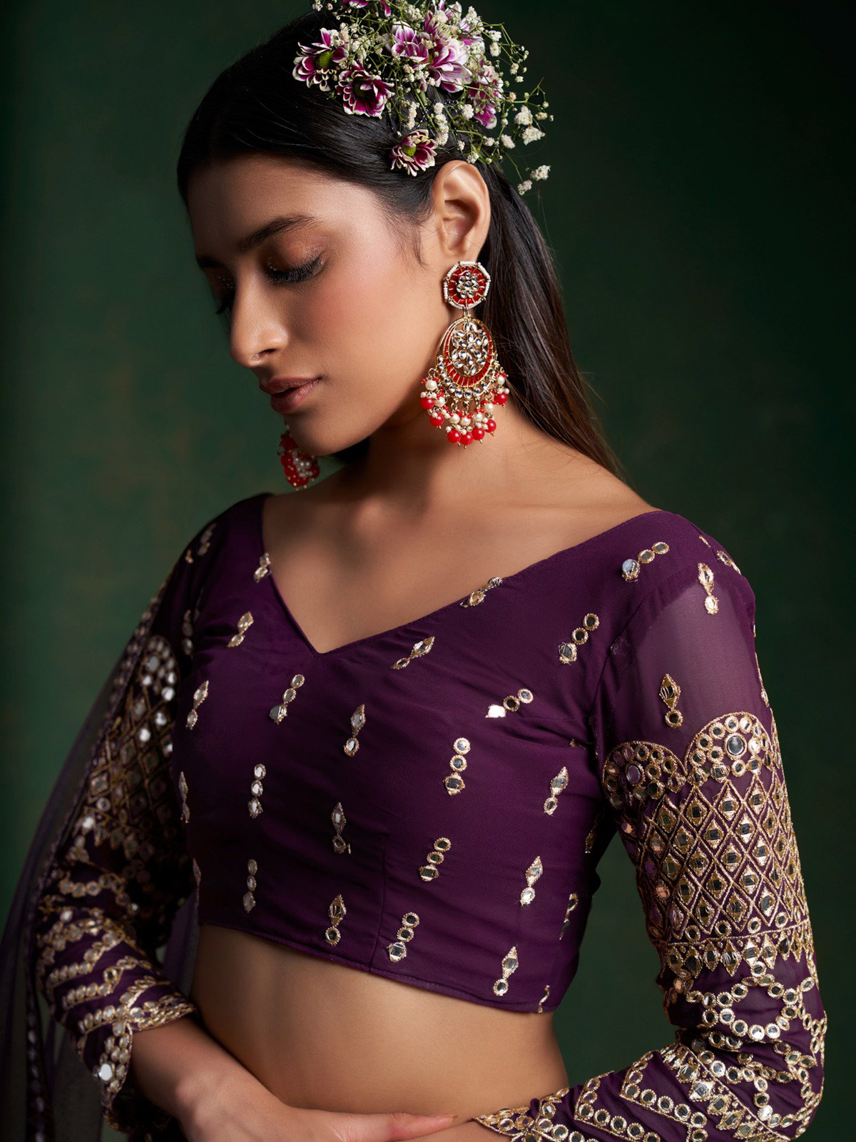 Lekha TF 167 Georgette Heavy Work Wedding Wear Lehenga choli