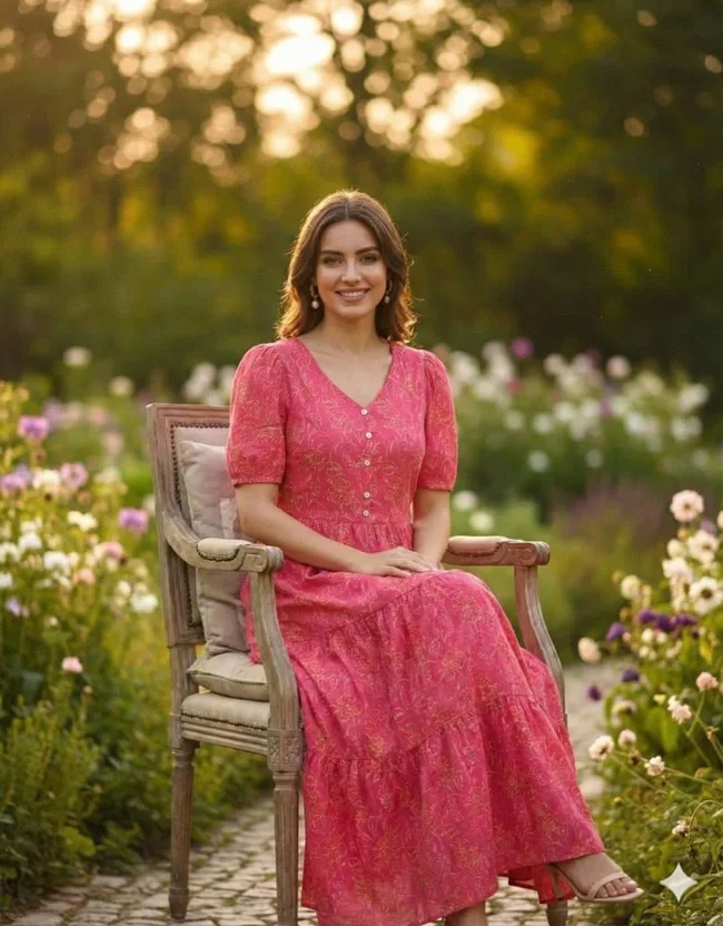 Lekha Yc 105 Pure Muslin Designer Long Gown