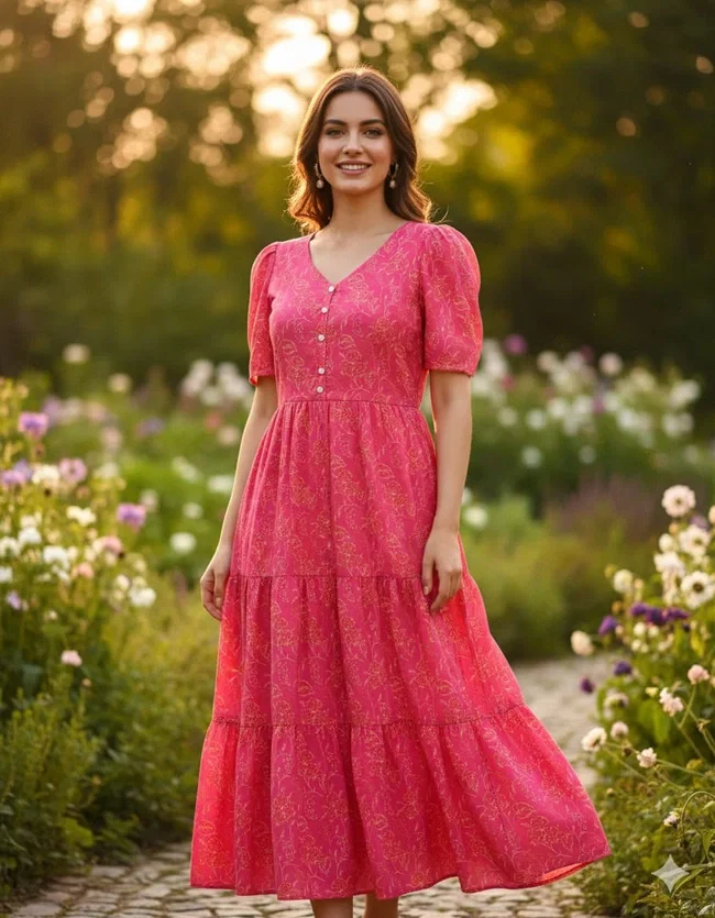 Lekha Yc 105 Pure Muslin Designer Long Gown