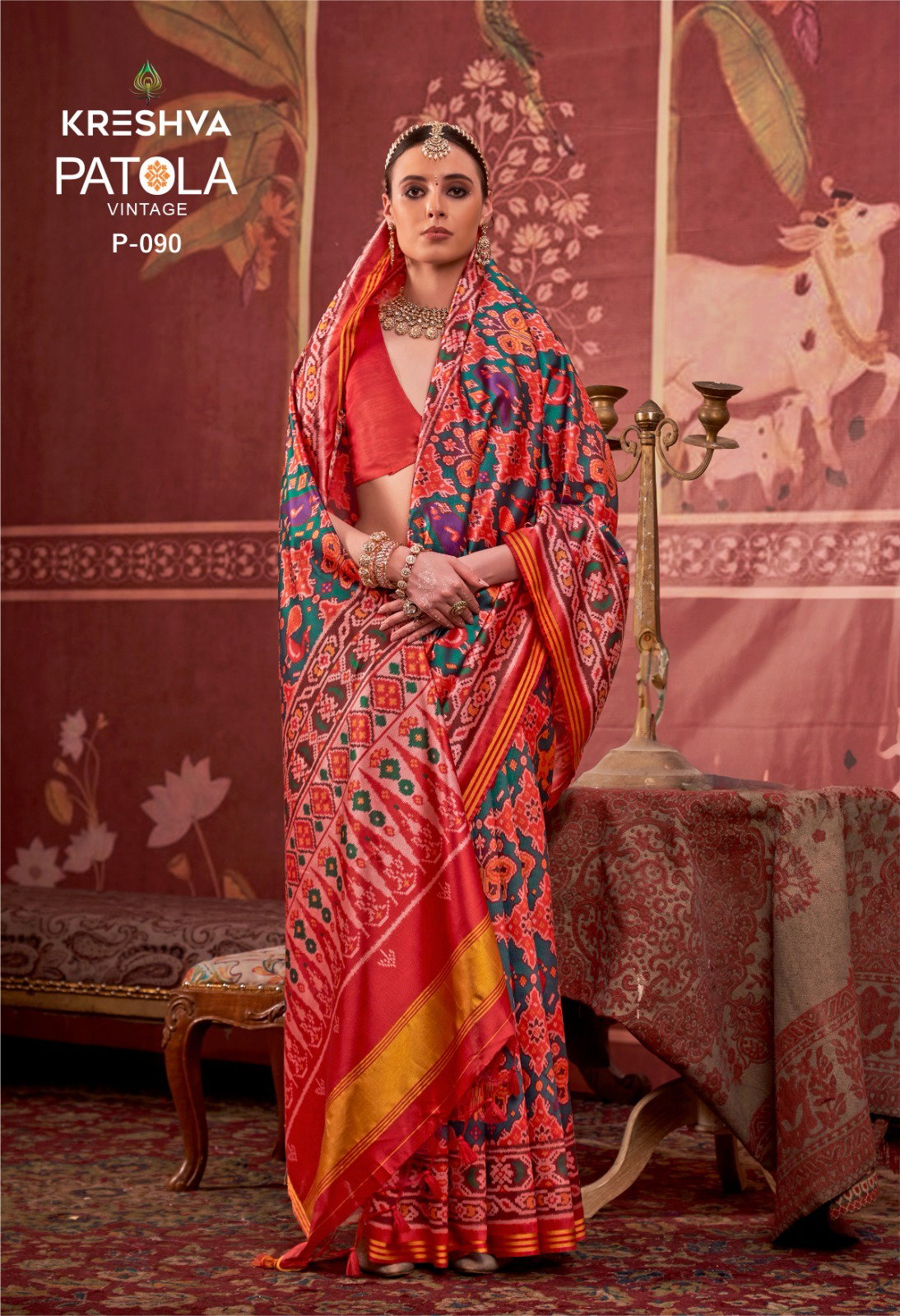 Kreshva Patola Vintage Traditional Wear Patola Silk Saree Collection