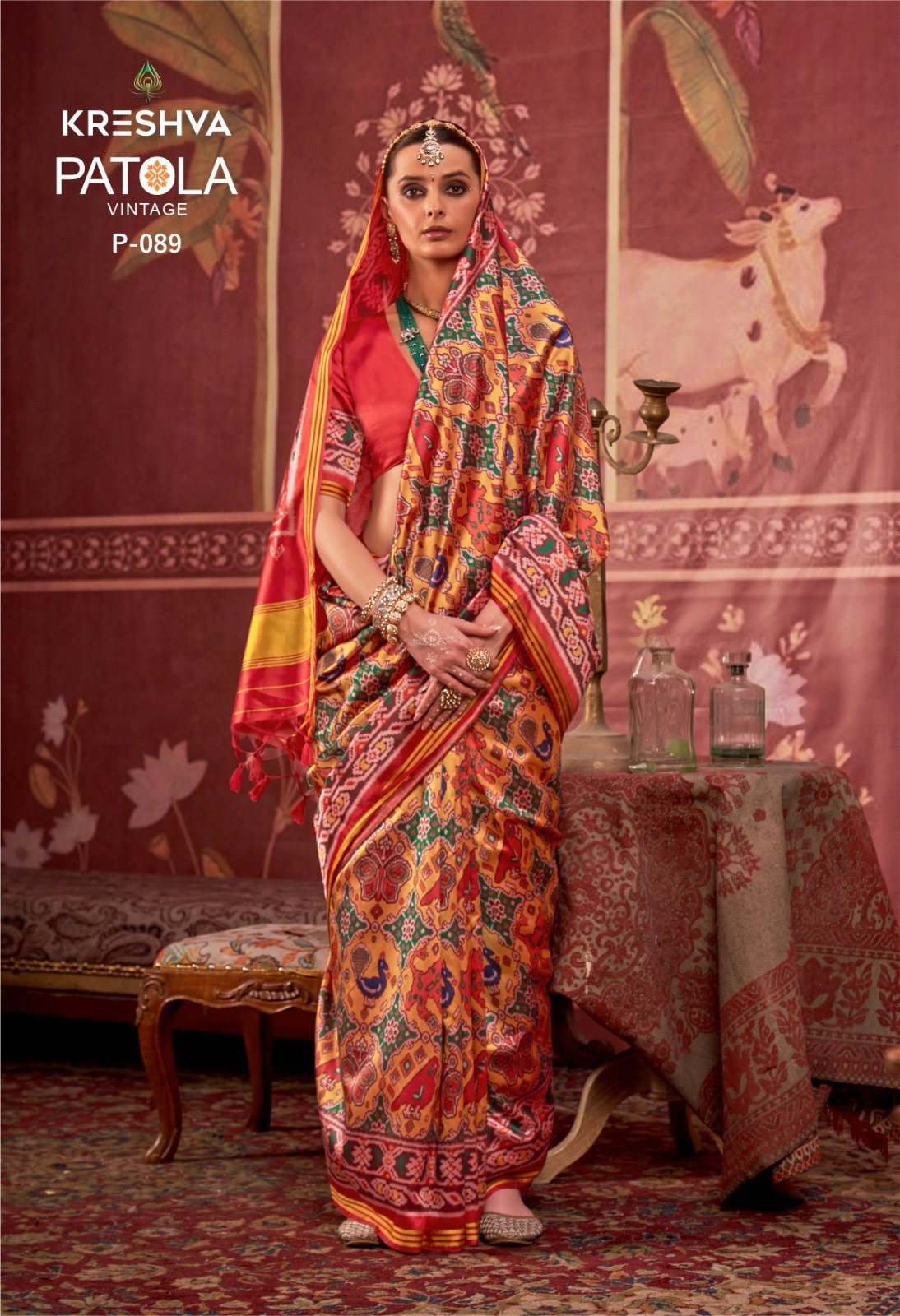 Kreshva Patola Vintage Traditional Wear Patola Silk Saree Collection