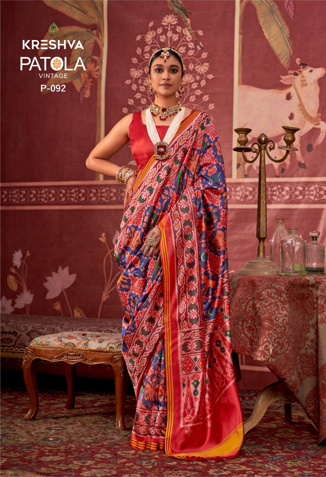 Kreshva Patola Vintage Traditional Wear Patola Silk Saree Collection