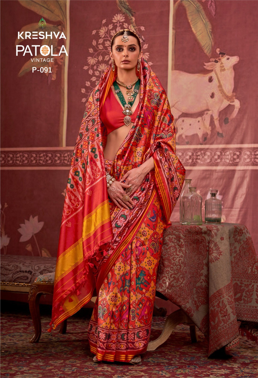 Kreshva Patola Vintage Traditional Wear Patola Silk Saree Collection