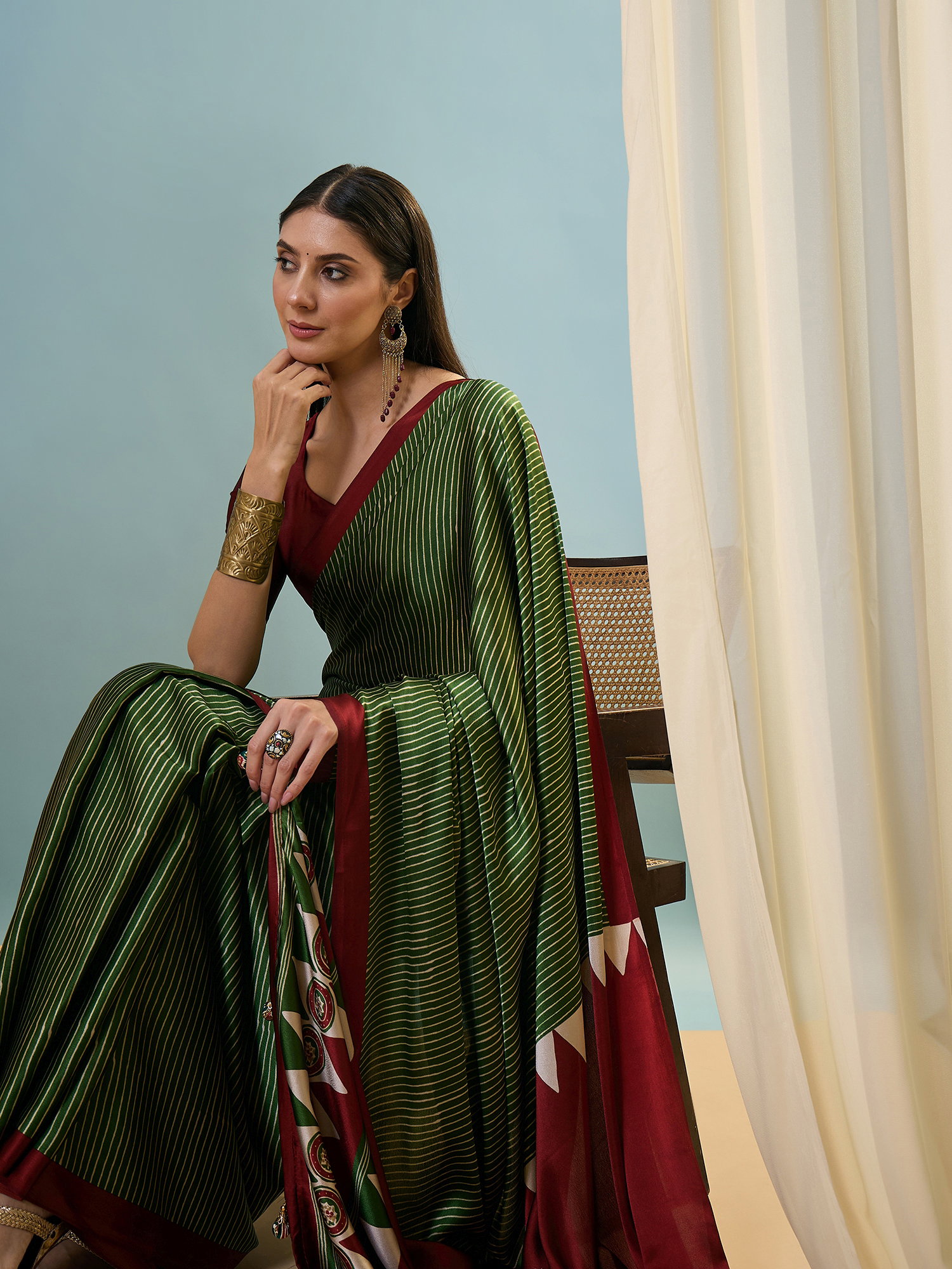 Gf Lux 14 Modal Silk Printed Saree With Blouse Collection 