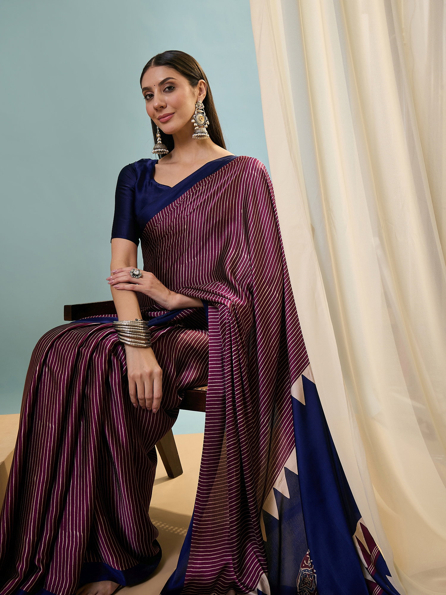 Gf Lux 14 Modal Silk Printed Saree With Blouse Collection 