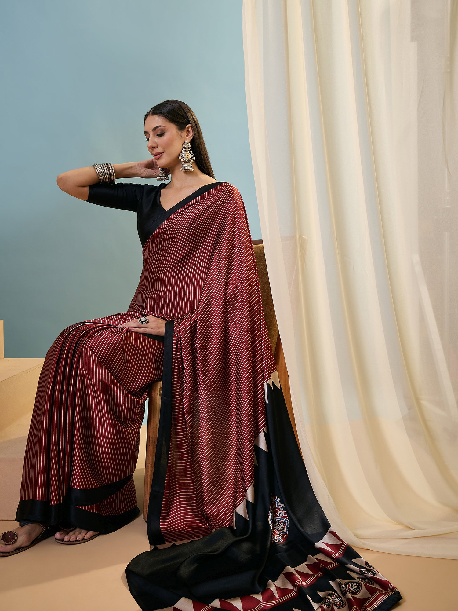 Gf Lux 14 Modal Silk Printed Saree With Blouse Collection 