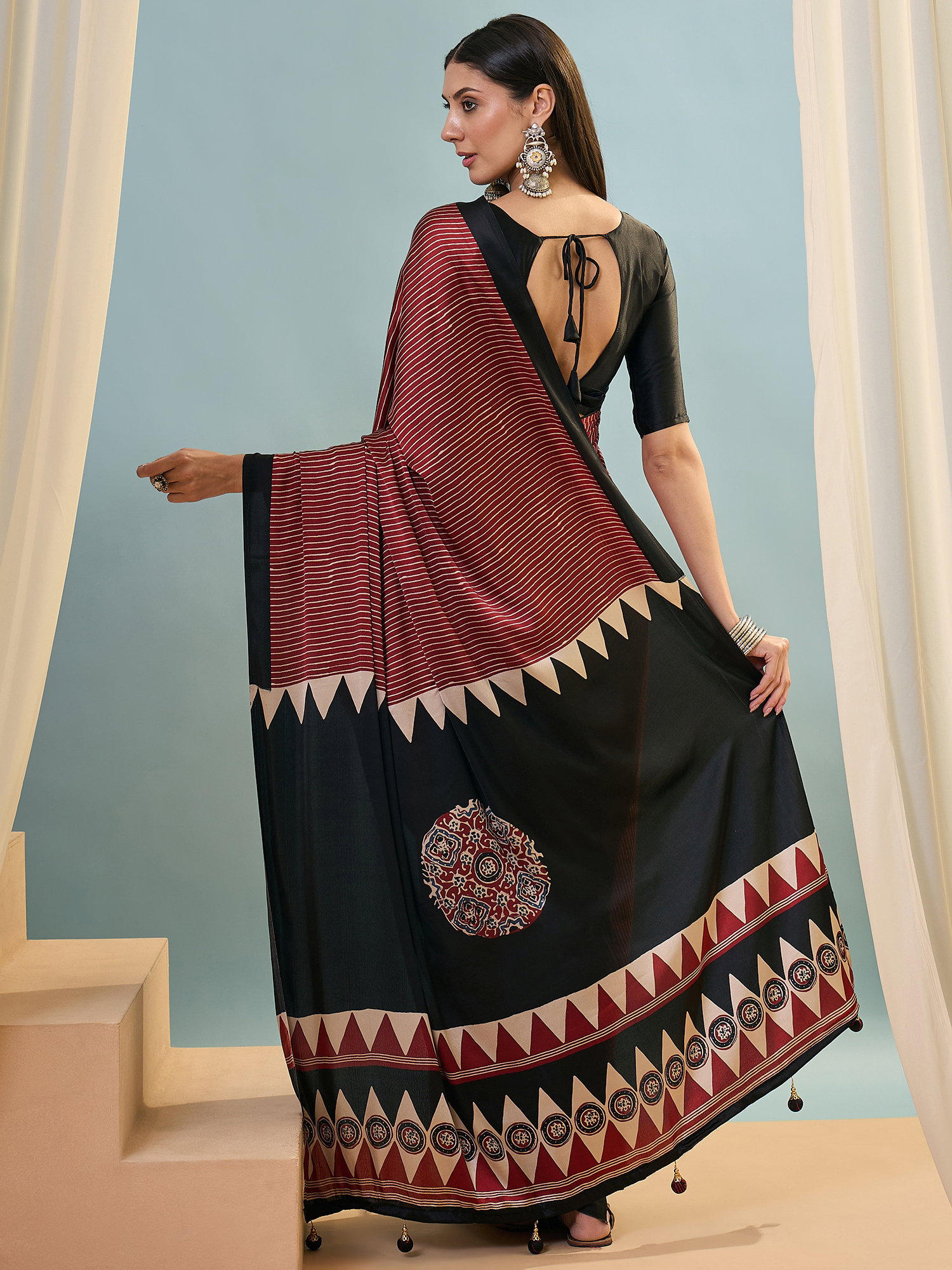 Gf Lux 14 Modal Silk Printed Saree With Blouse Collection 