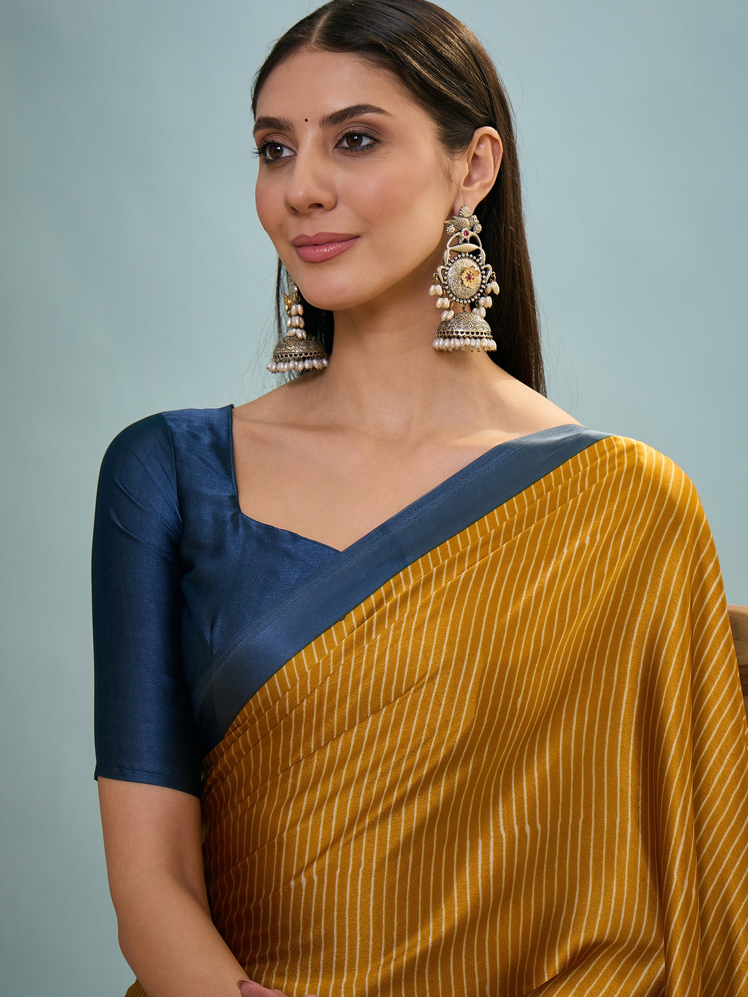 Gf Lux 14 Modal Silk Printed Saree With Blouse Collection 