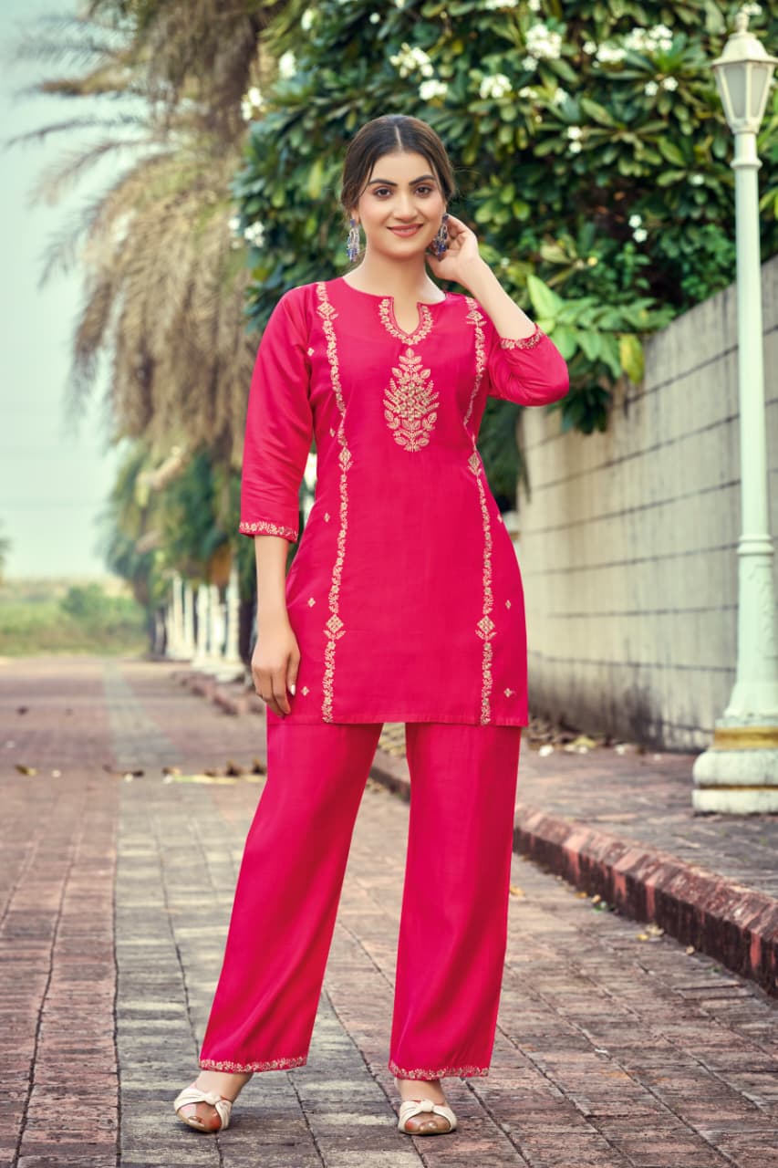Ossm Celebration Vol 2 Viscose Roman Silk Co Ord Set Collection