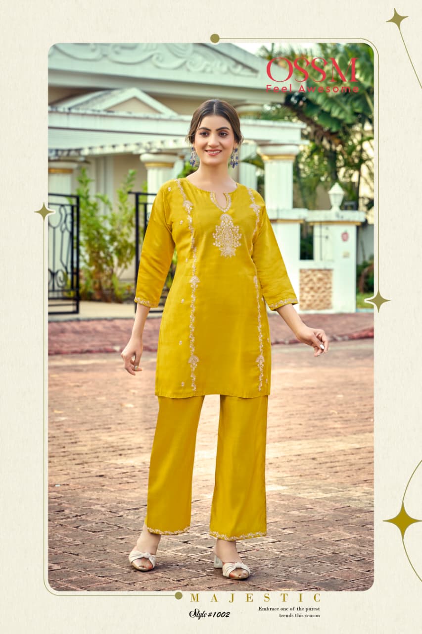 Ossm Celebration Vol 2 Viscose Roman Silk Co Ord Set Collection