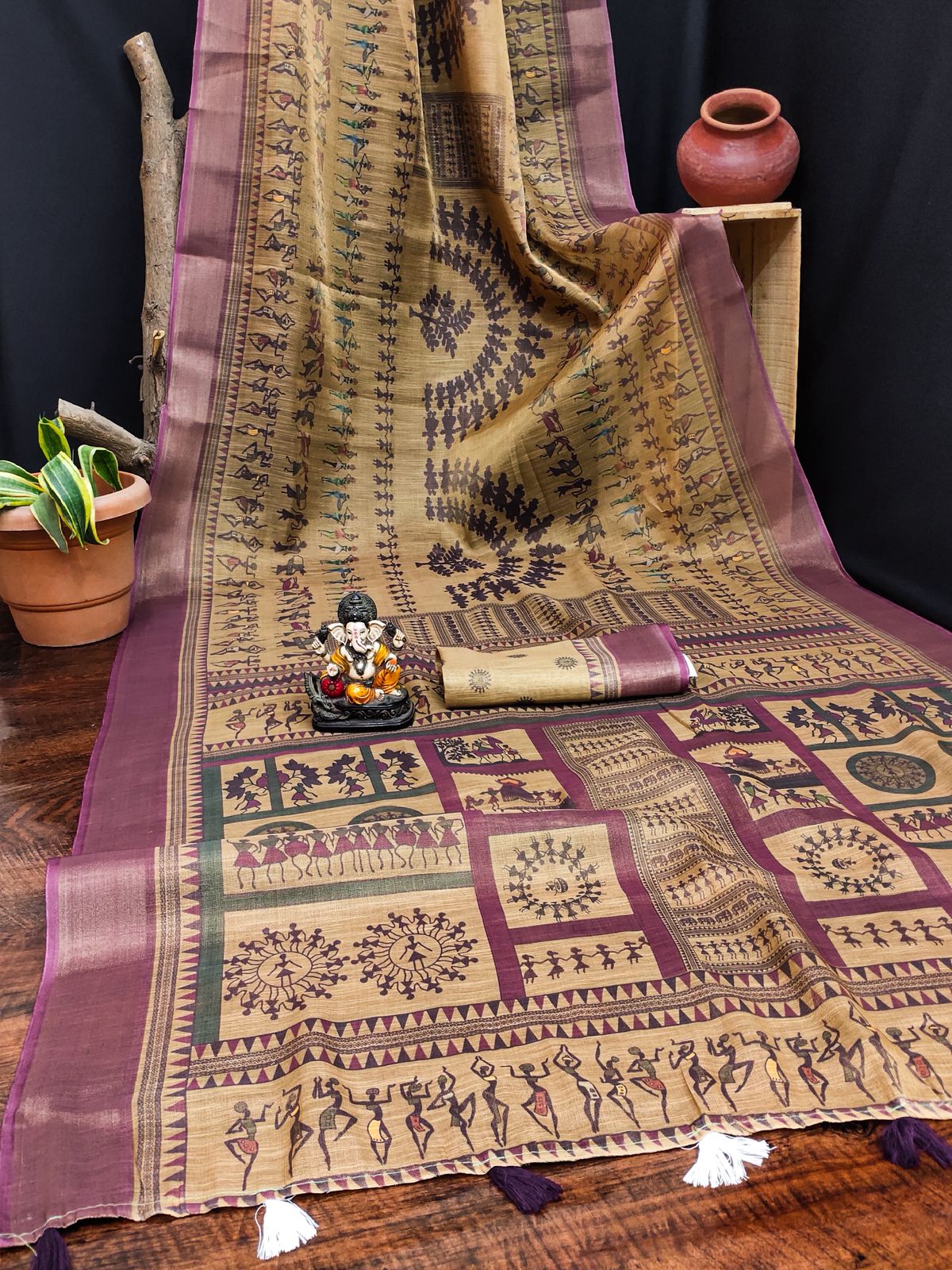 Lekha VC Erode Cotton Erode Border Net Blends Printed Saree