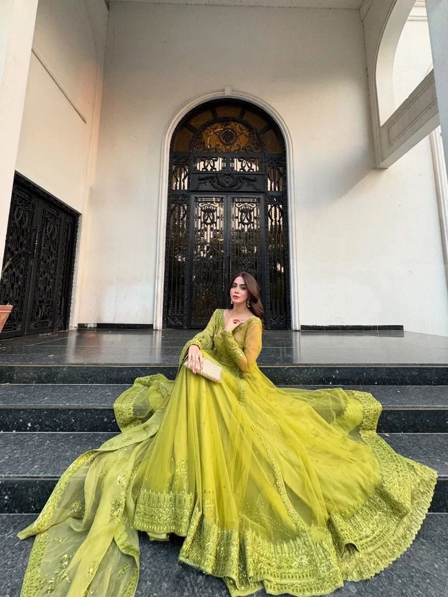 Glory 5895 Kediya Style Net Shrug Blouse With Lehengha