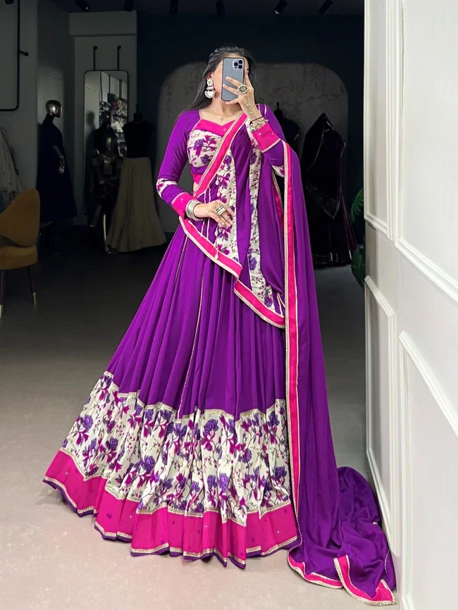 Lekha Yf 1618 Rayon Original Mirror Handworked Beautiful Lehenga Choli Collection