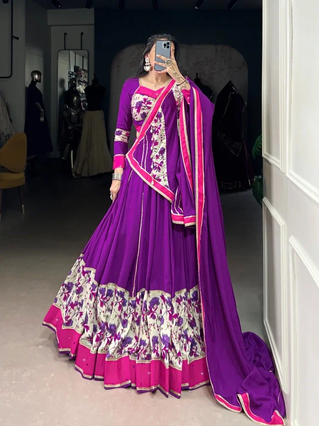 Lekha Yf 1618 Rayon Original Mirror Handworked Beautiful Lehenga Choli Collection