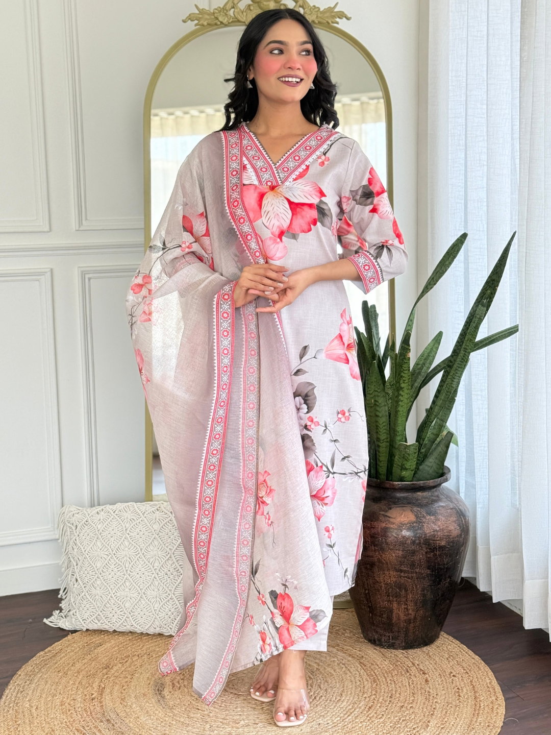 Sku 1760 Designer Rayon Printed Kurti Bottom With Dupatta Collection