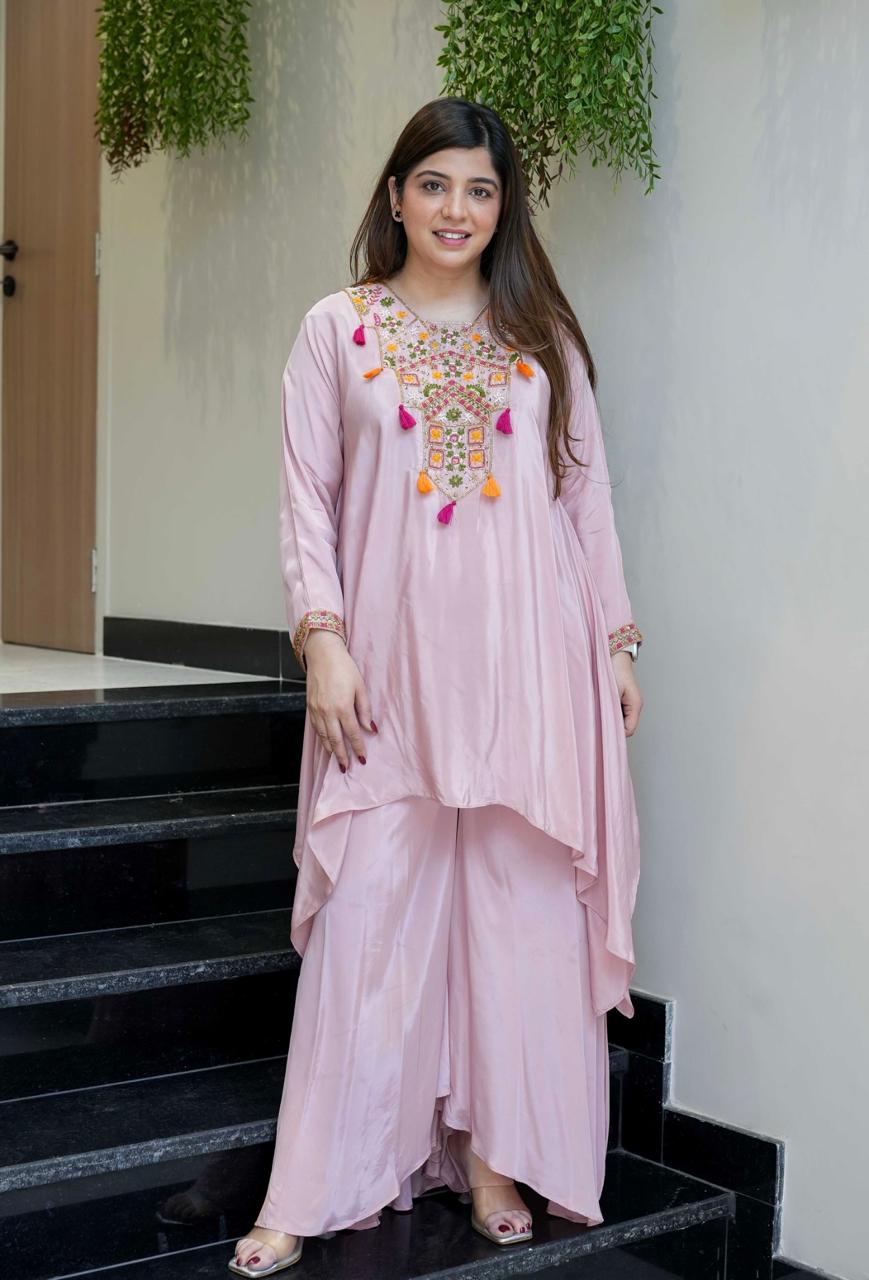 Urmila Vol 1 Designer French Crepe Embroidered Top With Bottom Collection
