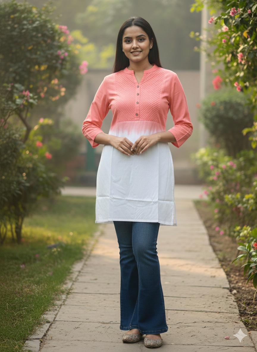 Naisha K 504 Rayon Printed Stylish Ladies Top Collection