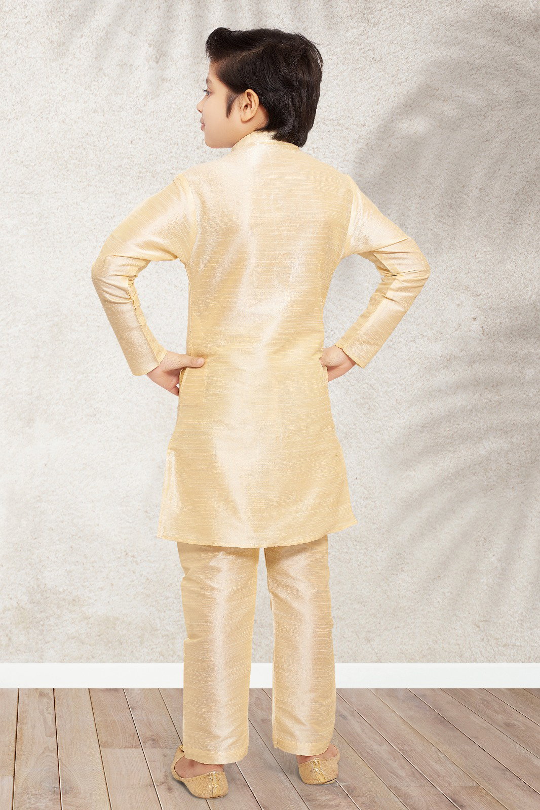 Sumi 201 to 208 Art Banarasi Silk Traditional Wear Printed Kids Kurta Pajama With Jacket Collection 